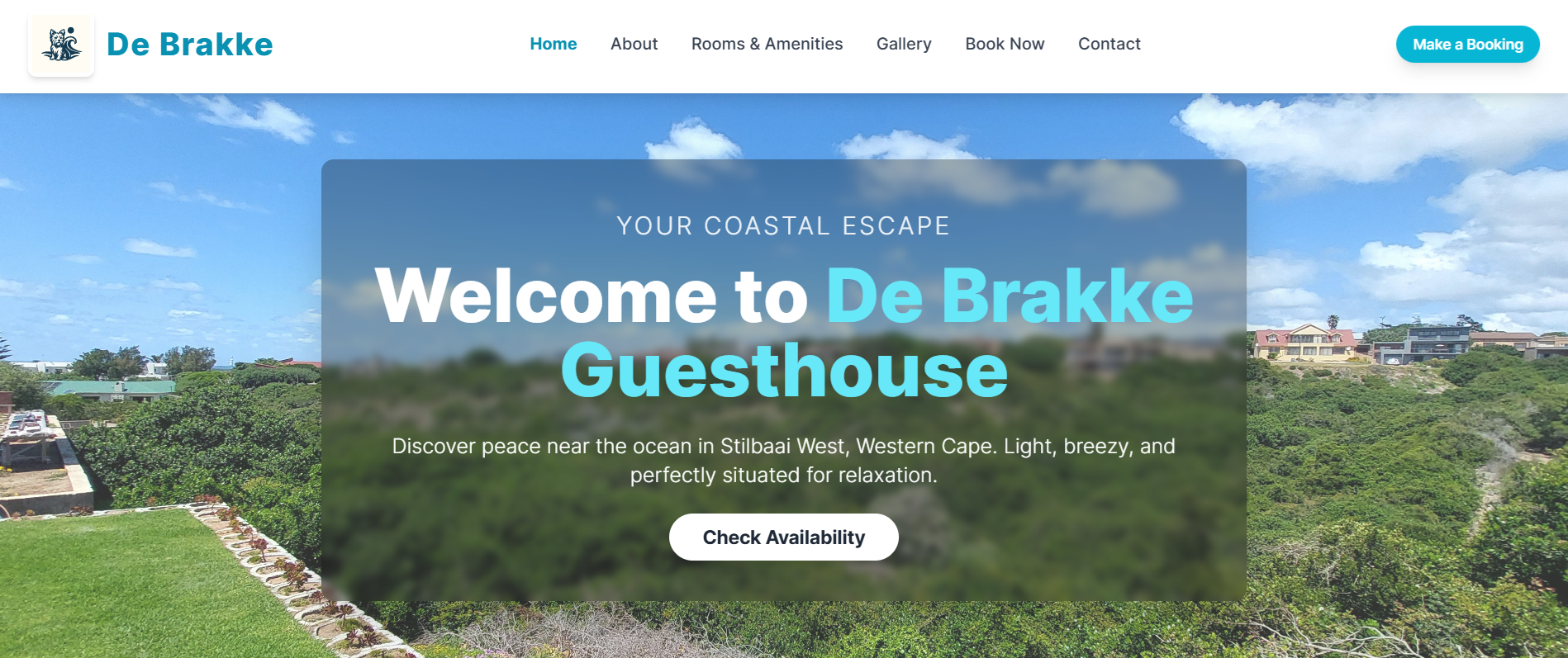 De Brakke Guest House Website
